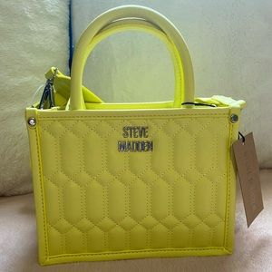 NWT - Steve Madden Bniko Tote Bag - Lemon